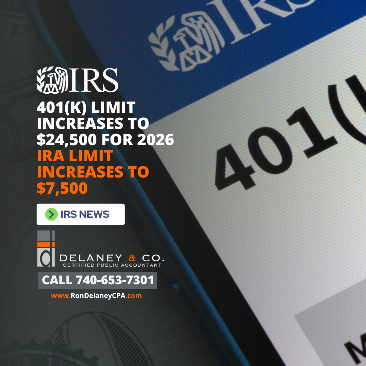 IRS tax 401 news advice